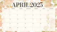 April calendar Präsentation (16:9) template