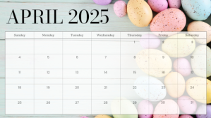 April calendar Präsentation (16:9) template