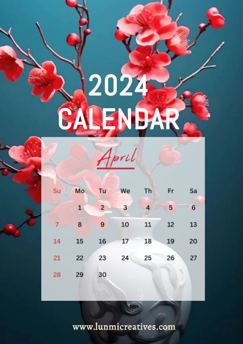 April calendar Template | PosterMyWall