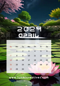 April calendar Template | PosterMyWall
