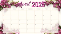 April calendar Presentación (16:9) template