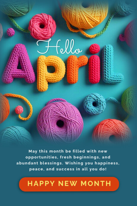 April Layout April Template | PosterMyWall