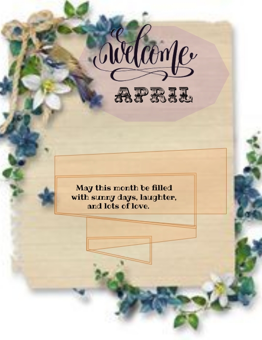APRIL Template | PosterMyWall