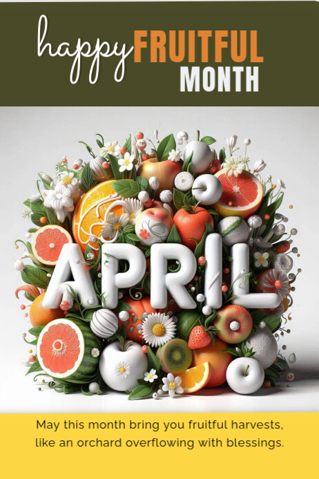 April Graphics Design April Template | PosterMyWall