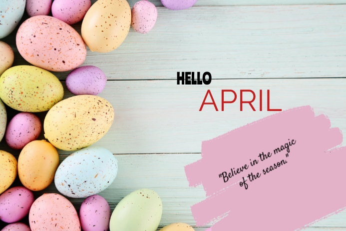 April Layout APRIL Template | PosterMyWall