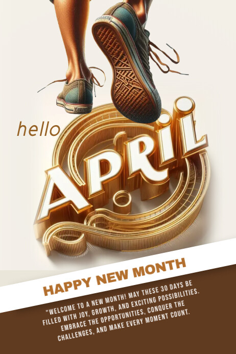 APRIL Template | PosterMyWall
