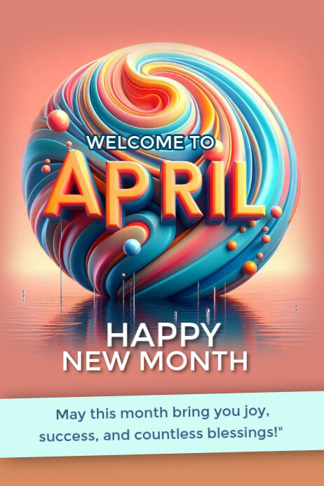 April Layout April Template | PosterMyWall