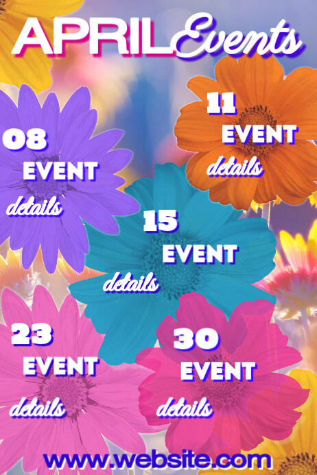 April Events Template PosterMyWall