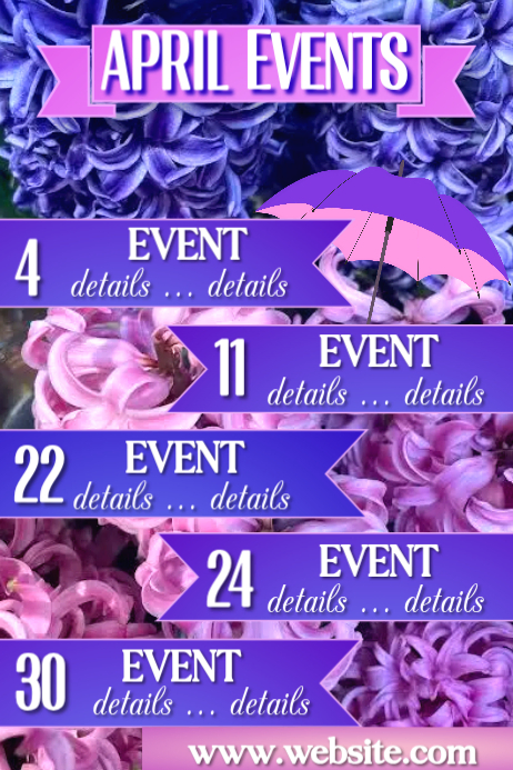 Copy of April Events Poster | PosterMyWall