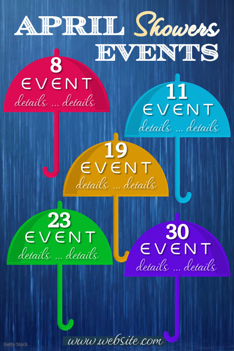 Plantilla de April Events Poster | PosterMyWall