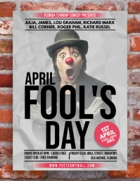 April Fool's Day ใบปลิว (US Letter) template