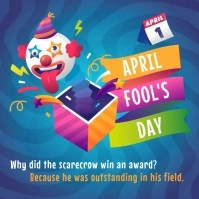 April Fool's day Instagram Post template