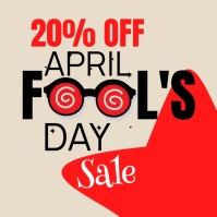 Yellow April Fool's Day Sale Video Instagram-bericht Template