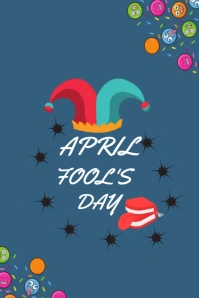 April fool's Illustration Pinterest template