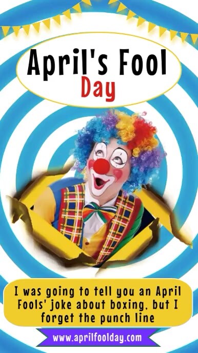 April Fool's Day Instagram Story template