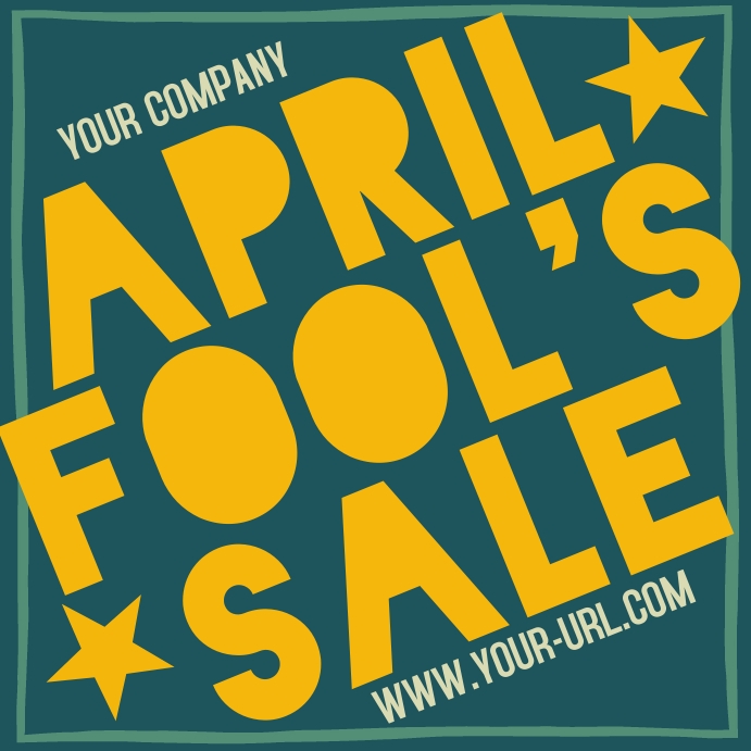 April Fool's Sale Instagram Post template