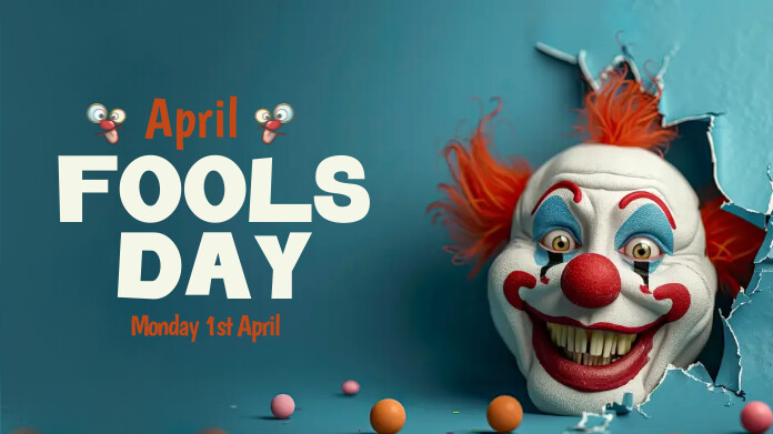 April fool, event,wish Twitter-opslag template