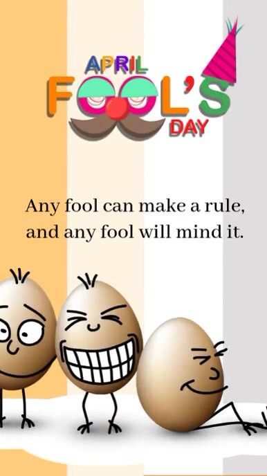 April Fool Day Template Instagram Story