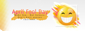 April fool day Facebook Cover Photo template