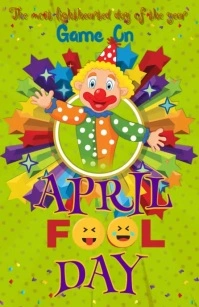 APRIL FOOL DAY Halbe Seite breit template