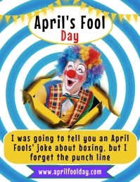 April Fool Flyer template