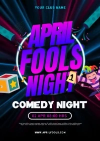 April Foolls Day Event A4 template