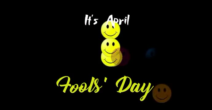 April fools' day template design video Facebook Ad