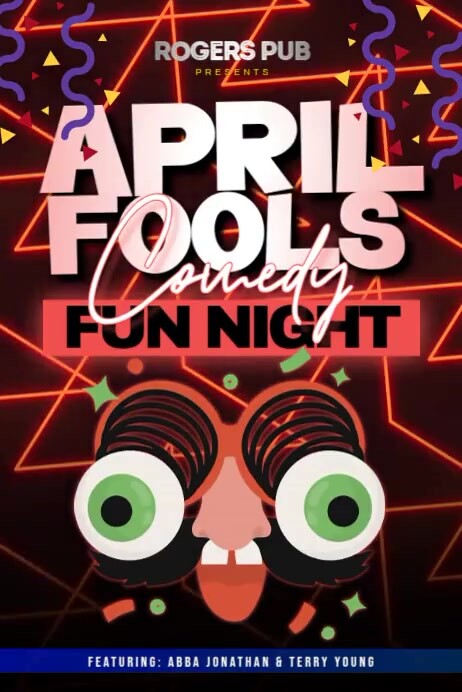 April Fools Comedy Fun Night Template | PosterMyWall