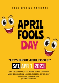 April Fools Day A4 template