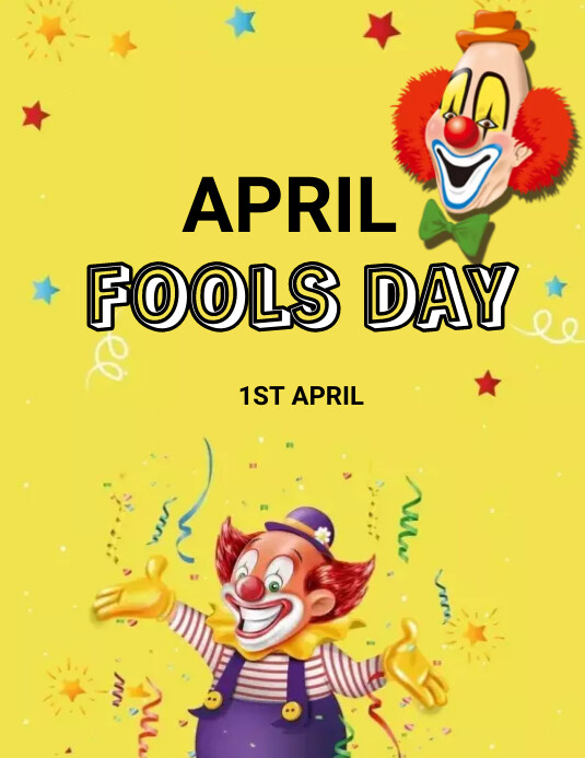 April fools Day Flyer (US Letter) template