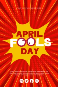 April Fools Day Banier 4’×6’ template