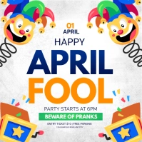 april fools day Instagram Post template