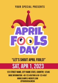 April Fools Day A4 template