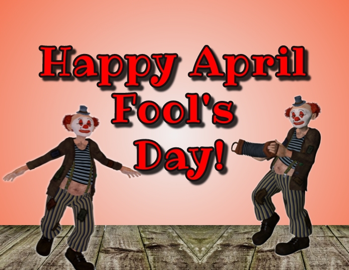 April Fools Day ใบปลิว (US Letter) template