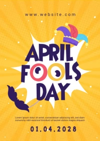 April Fools Day A3 template
