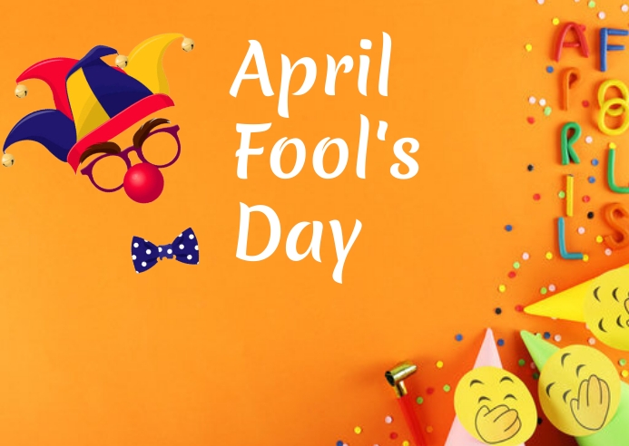 April Fools Day Poster, April Fools Day Templ Cartolina template