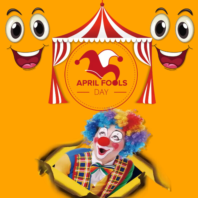 April Fools Day Poster Template Flyer