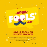 April Fools Day Sale Instagram Post template