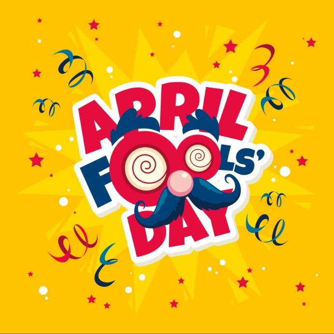 April fools Day template Logo