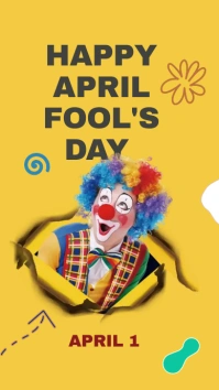 april fools days Instagram Story template