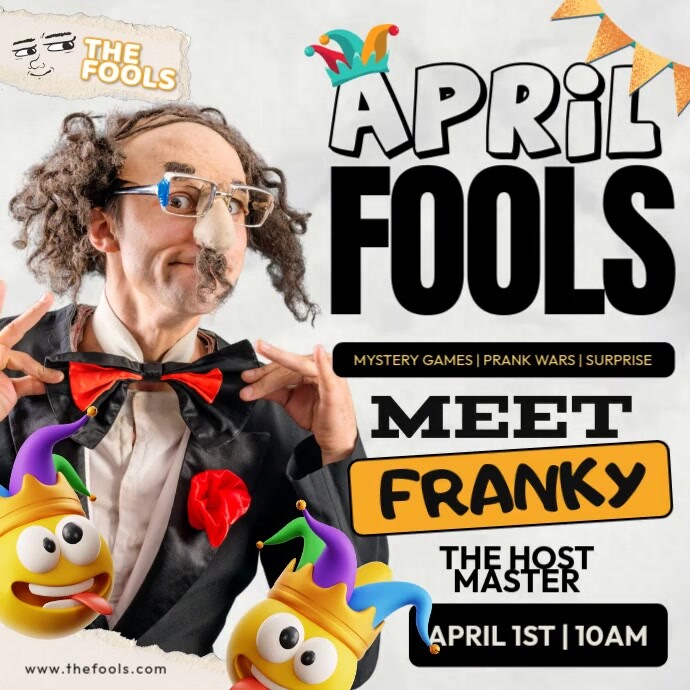 April Fools Event Prank Instagram Plasing template