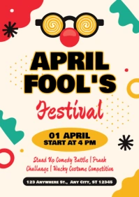 April Fools Festive Celebration A5 template