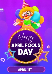 april foolsday flyers A3 template