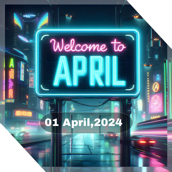 April Greeting Design Template PosterMyWall