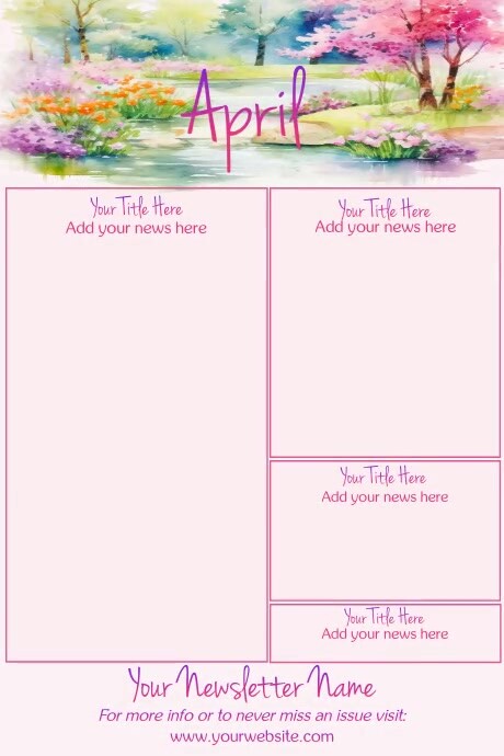 Copy of April Newsletter by Paula | PosterMyWall