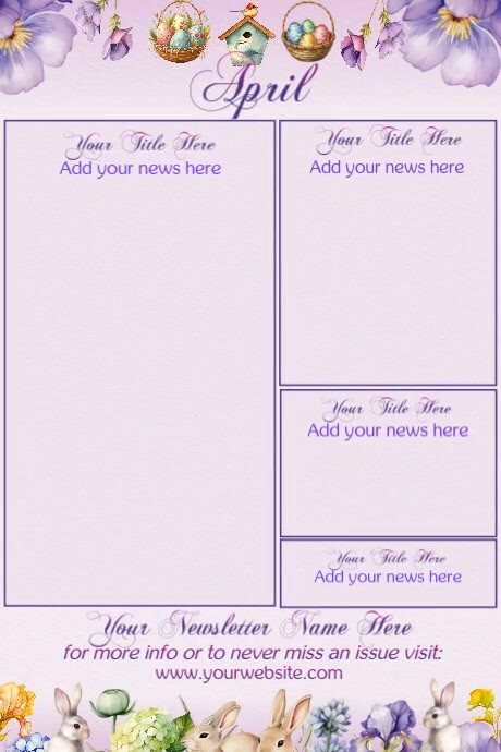 Copy of April Newsletter by Paula | PosterMyWall