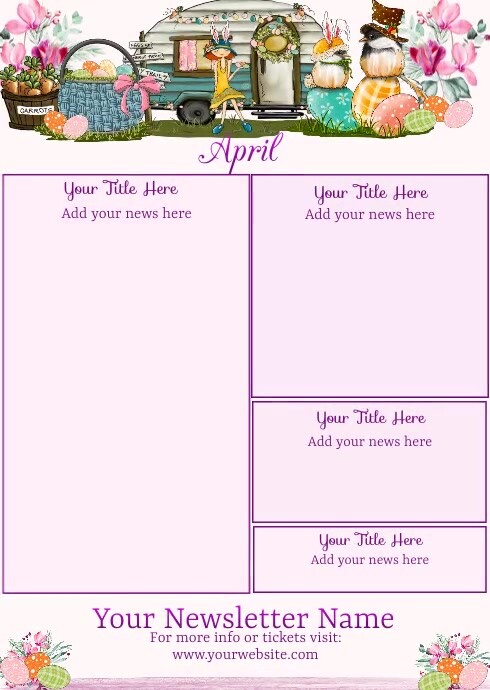 April Newsletter by Paula Template | PosterMyWall