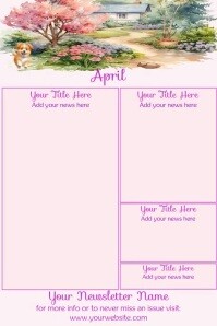 April Newsletter by Paula Template | PosterMyWall