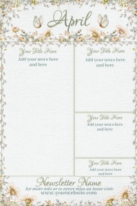 April Newsletter by Paula Template | PosterMyWall