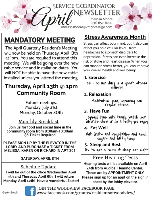 Copy of April Newsletter | PosterMyWall